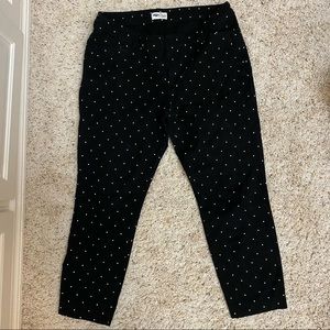 Old Navy Pixie Black Polka Dot Pants